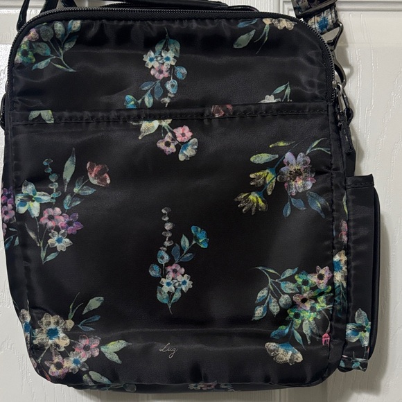 Lug Compass Crossbody in Bloom Black - Picture 5 of 7